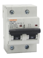 Interruptor magnetotermico EPB125H Alpha+. 2 P, 125A, curva C. 10kA
