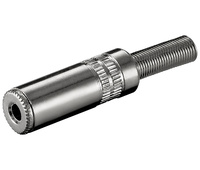 Jack hembra estéreo de 3,5mm metálico