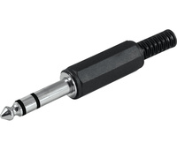 Jack macho estéreo de 6,3mm