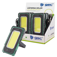 Linterna solar LED COB recargable 750lm - Caja 6 unidades