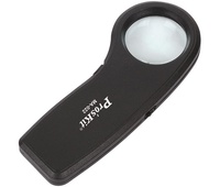 Lupa de bolsillo x7.5 luz LED y detección de billetes