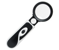 Lupa de mano doble con 2 LED