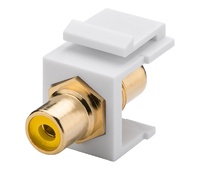 Módulo Keystone RCA audio amarillo