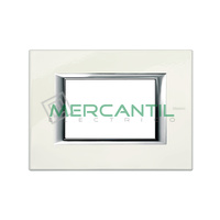 Marco Embellecedor Rectangular Axolute BTICINO - Color Blanco Limoges