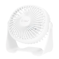 Mini ventilador sobremesa USB Alua Ø15cm 3W Blanco