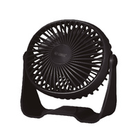 Mini ventilador sobremesa USB Alua Ø15cm 3W Negro