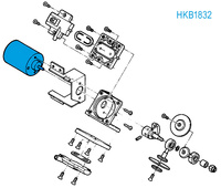 Motor de bomba desoldador HK808