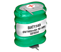 Pack 6,0V/150mAh NI-MH, C.I