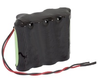 Pack de baterías tipo Flasco tresbolillo 9,6V/2500mAh NI-MH