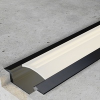 Perfil de aluminio Sub Lacado Negro - 2 metros  Negro