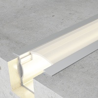 Perfil de aluminio U High con alas - 2 metros  Aluminio