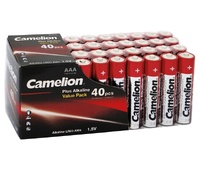 Pila Alcalina Camelion LR03, AAA, PACK Retráctil 40unds