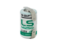 Pila de Litio LS14250CNR 3,6V/1.200mAh, Terminales
