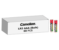 Pilas alcalinas LR03/AAA, caja de 60 unidades