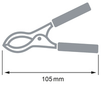 Pinza de cocodrilo negra 50A