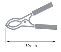 Pinza de cocodrilo roja 15A
