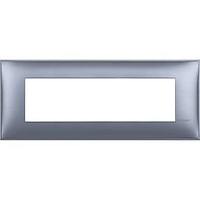 Placa embellecedora Classia de color Azul Metalizado - 7 módulos