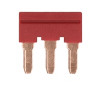 Puente para conector de palanca carril DIN, 4,0mm2 3 vías