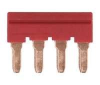 Puente para conector de palanca carril DIN, 6,0mm2 4 vías