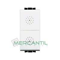 Pulsador Doble 1 Modulo Living Light BTICINO