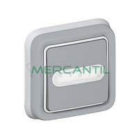 Pulsador Inversor Luminoso con Portaetiquetas Plexo LEGRAND