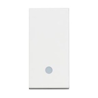 Pulsador iluminable Classia - 10A -250 Vca - Blanco - 1 módulo