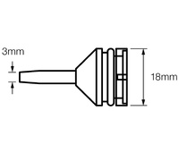 Punta de repuesto para HK18G.