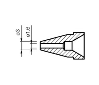 Punta para de-soldador HKFR301, FR4101