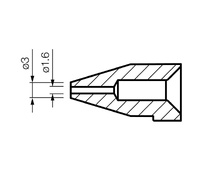 Punta para de-soldador Hakko FR300