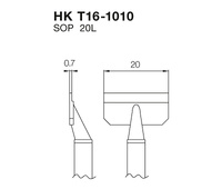 Punta para pinza FM2022, SOP 20L