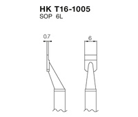Punta para pinza FM2022, SOP 6L