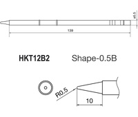 Punta para soldador HKFM2028 y estaciones HKFX951 y HKFX952