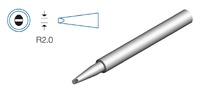 Punta plana para soldador HRV8380 de 2,0mm