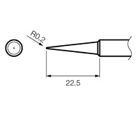Punta serie T18 para soldador Hakko HKFX8801