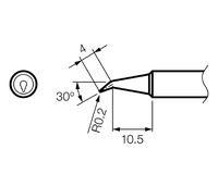 Punta serie T18 para soldador Hakko HKFX8801