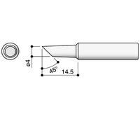 Punta serie T18 para soldador Hakko HKFX8801