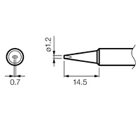 Punta serie T18 para soldador Hakko HKFX8801