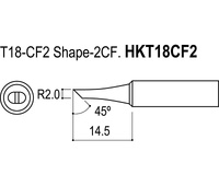 Punta serie T18 para soldador Hakko HKFX8801