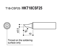 Punta serie T18 para soldador Hakko HKFX8801