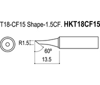Punta serie T18 para soldador Hakko HKFX8801