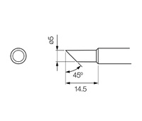 Punta serie T18 para soldador Hakko HKFX8801