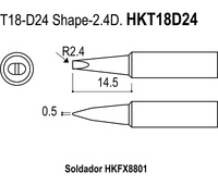 Punta serie T18 para soldador Hakko HKFX8801