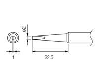 Punta serie T18 para soldador Hakko HKFX8801
