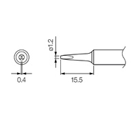 Punta serie T18 para soldador Hakko HKFX8801