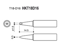 Punta serie T18 para soldador Hakko HKFX8801
