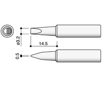 Punta serie T18 para soldador Hakko HKFX8801