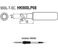 Puntas tipo L/ESD. Soldadores HK900l/908/908ESD/HK952L