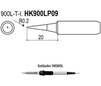 Puntas tipo L/ESD. Soldadores HK900l/908/908ESD/HK952L