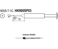 Puntas tipo S/ESD. Soldadores HK900S/HK900SESD
