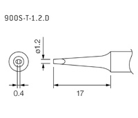 Puntas tipo S/ESD. Soldadores HK900S/HK900SESD